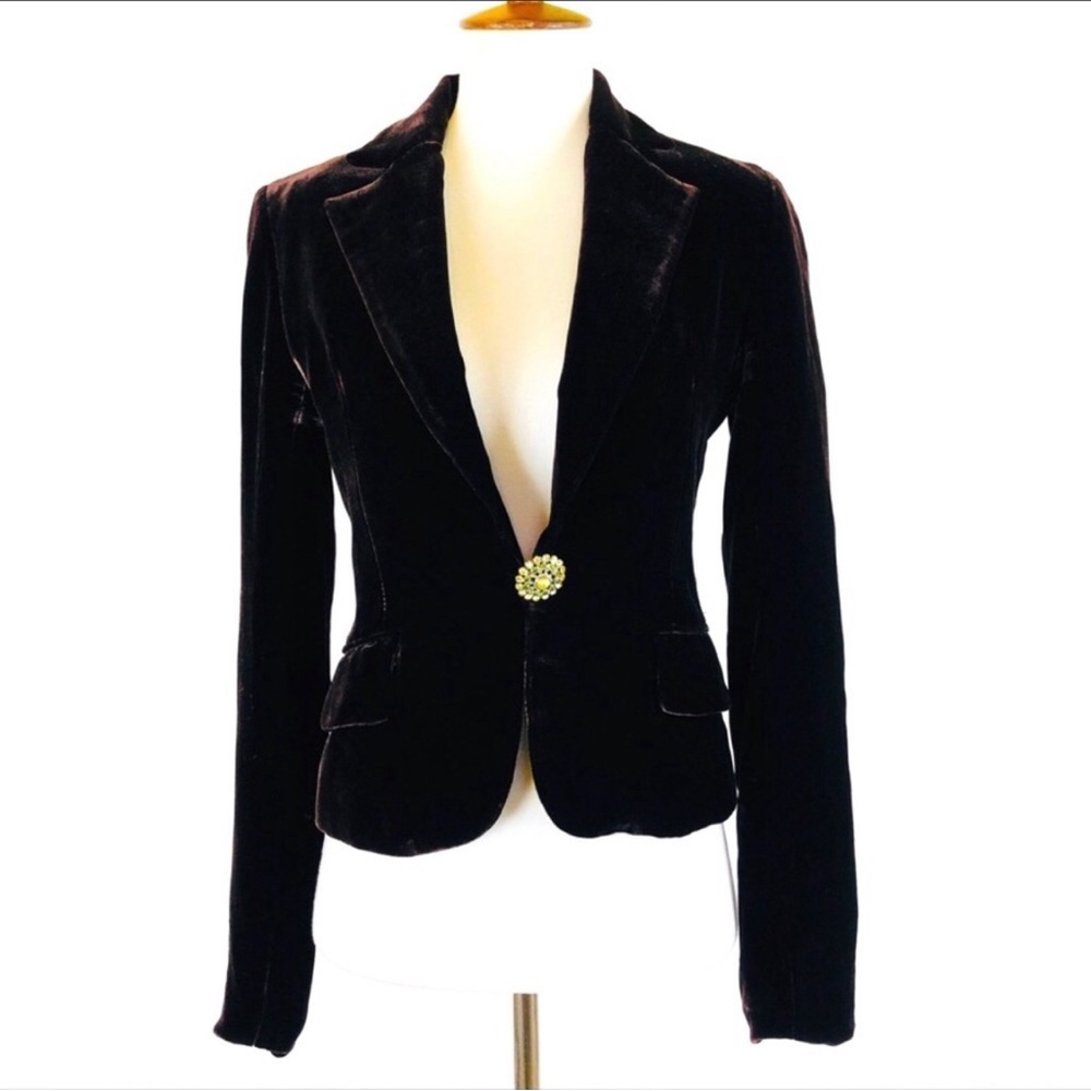 Portmans Australia brown velvet riding equestrian blazer